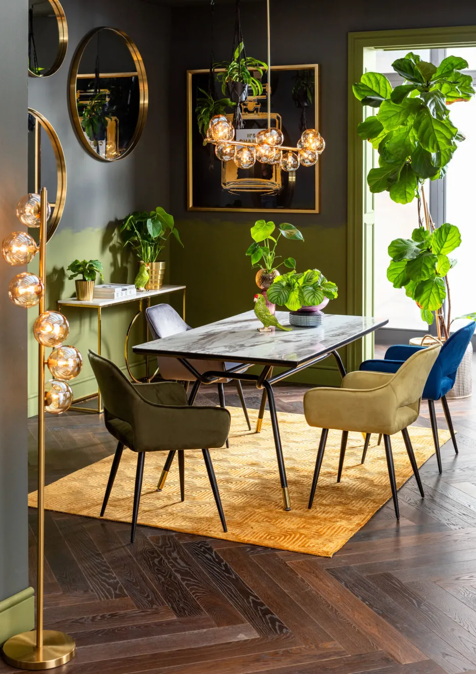 KARE Konsole Miami Loft Gold 120cm