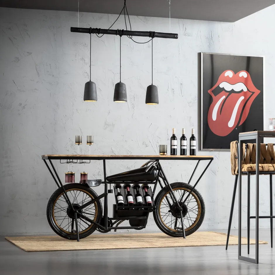 KARE Konsole Motorbike Schwarz