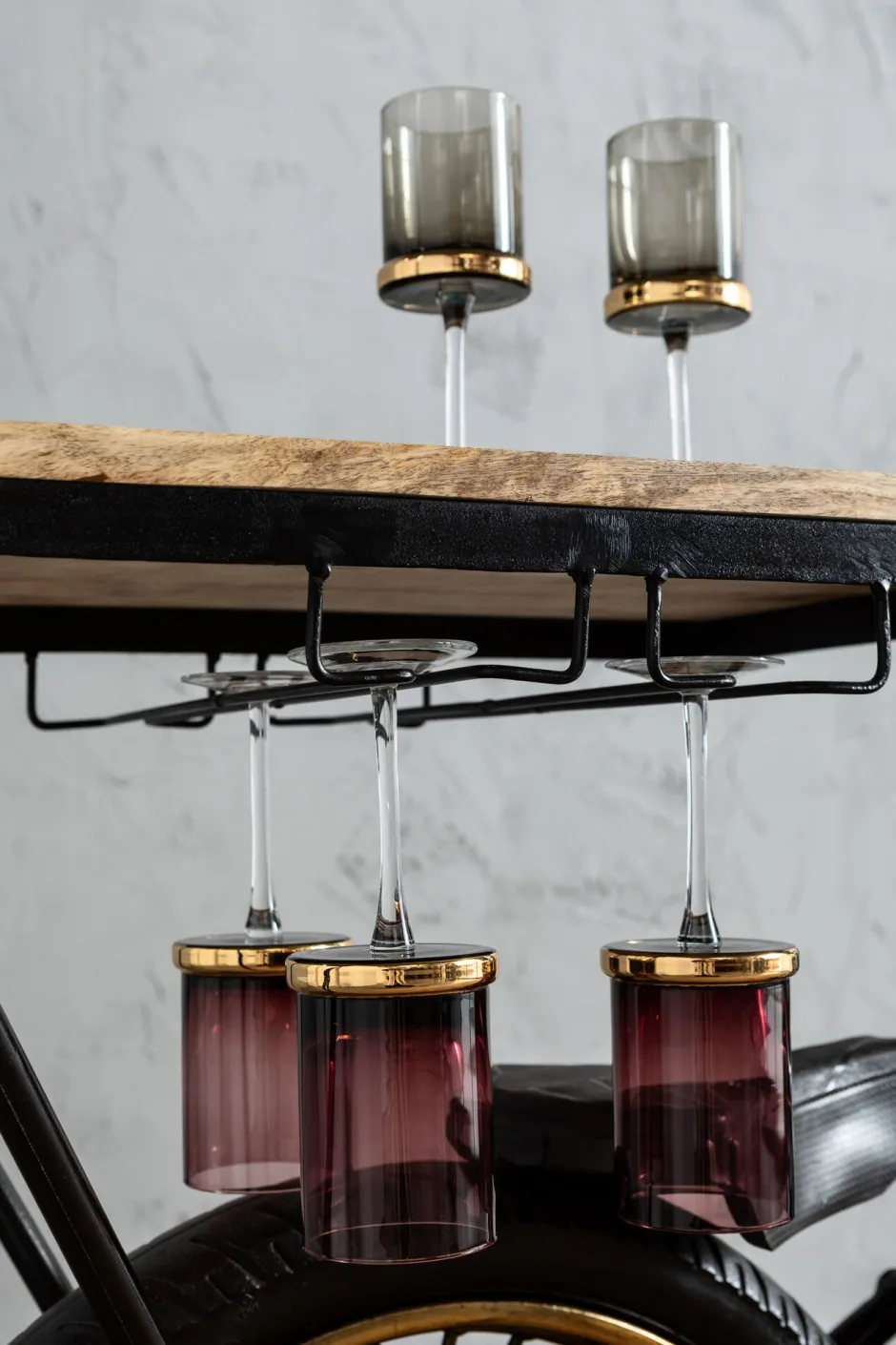 KARE Konsole Motorbike Schwarz