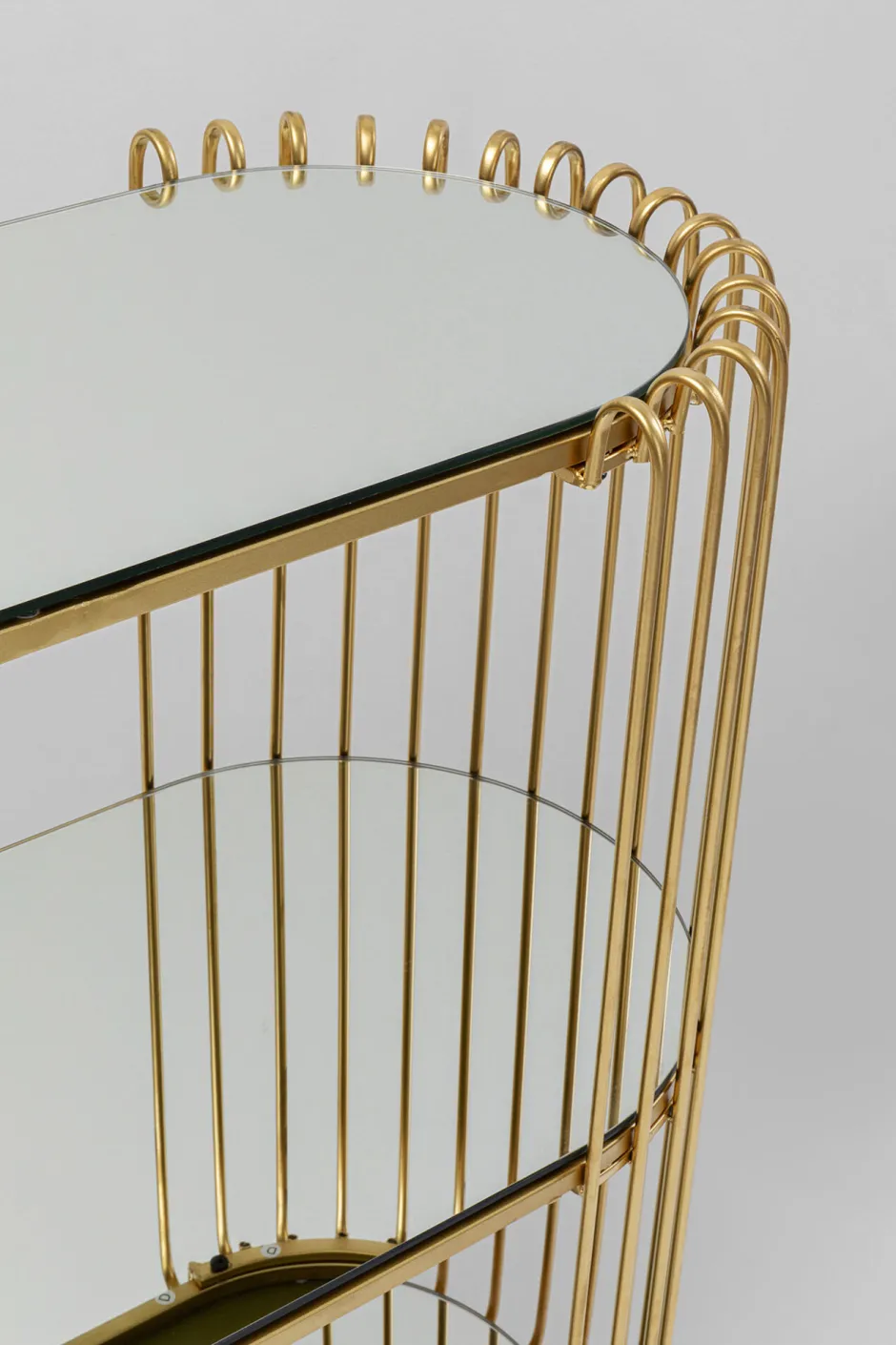 KARE Konsole Wire Brass 81x78cm