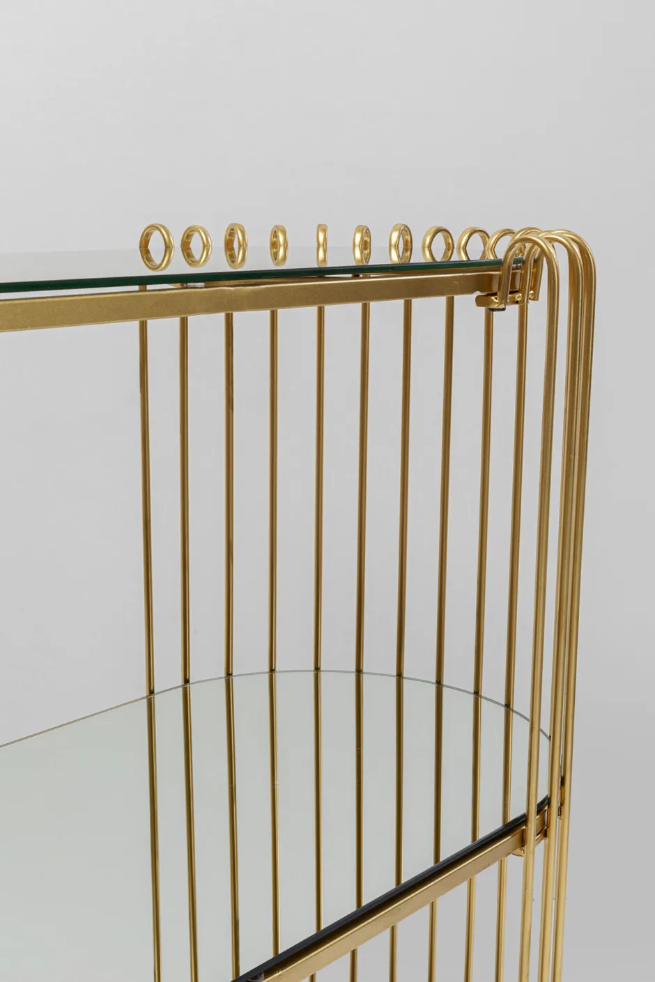 KARE Konsole Wire Brass 81x78cm