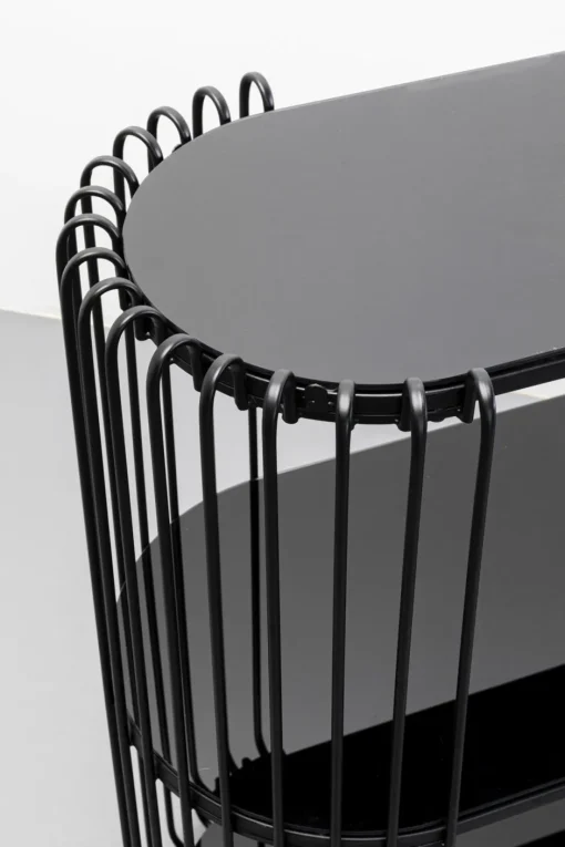 KARE Konsole Wire Schwarz 81x78cm