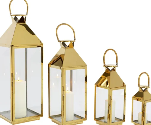 KARE Laterne Giardino Gold (4/Set)