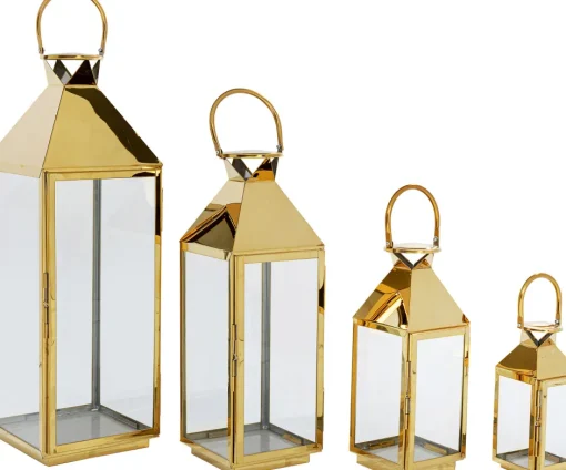 KARE Laterne Giardino Gold (4/Set)