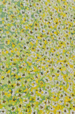 KARE Leinwandbild Flower Boat Grün Gelb 80x100cm