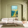 KARE Leinwandbild Jardin Blau 125x215cm