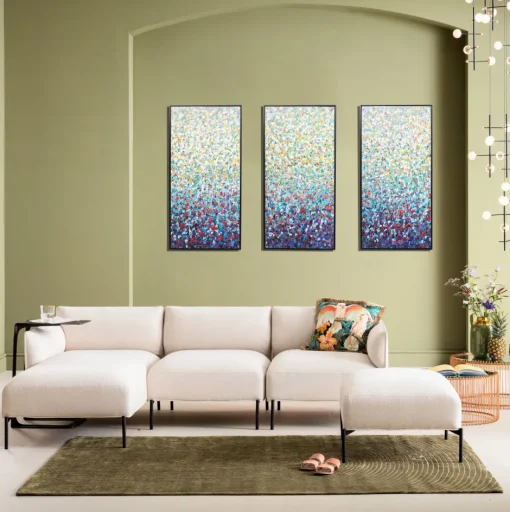 KARE Leinwandbild Konfetti (3/Set) 240x160cm