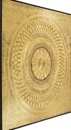 KARE Objektbild Art Geometric Circle Gold 120x120cm