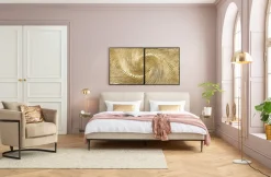 KARE Objektbild Wave Gold (2/Set)