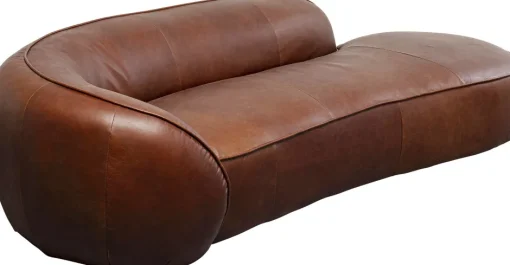 KARE Recamiere Wonder Leder Braun 252cm