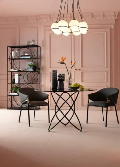 KARE Regal Circle Schwarz 100x200cm