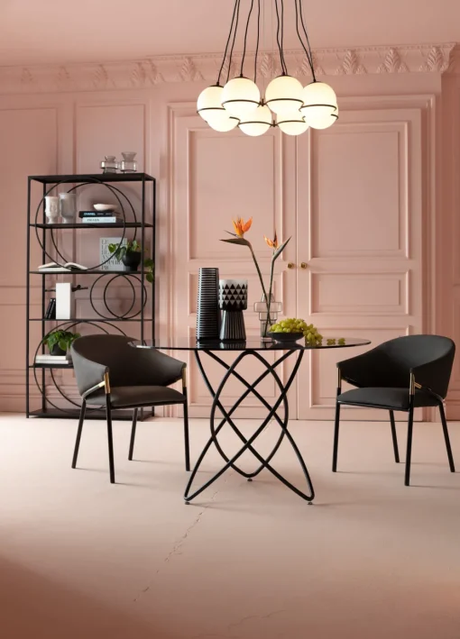 KARE Regal Circle Schwarz 100x200cm