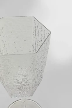 KARE Rotweinglas Cascata Klar