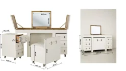 KARE Schminkkombination Diva Croco White