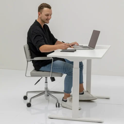 KARE Schreibtisch Office Smart Weiß Weiß 140x70