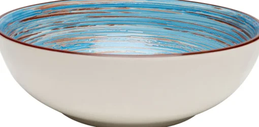 KARE Schüssel Swirl Blau Ø22cm