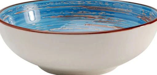 KARE Schüssel Swirl Blau Ø18cm