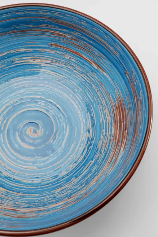 KARE Schüssel Swirl Blau Ø18cm
