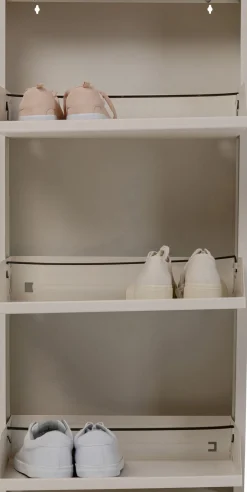 KARE Schuhkipper Caruso 3-er Creme