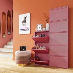 KARE Schuhkipper Caruso 3-er Rosa