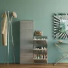 KARE Schuhkipper Caruso 5-er silber/geflext