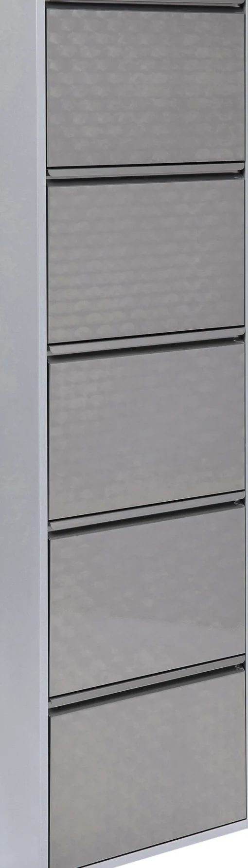 KARE Schuhkipper Caruso 5-er silber/geflext