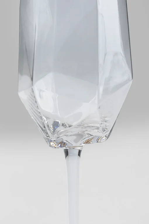 KARE Sektglas Diamond Gold Rim