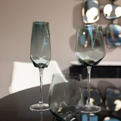 KARE Sektglas Diamond Smoke