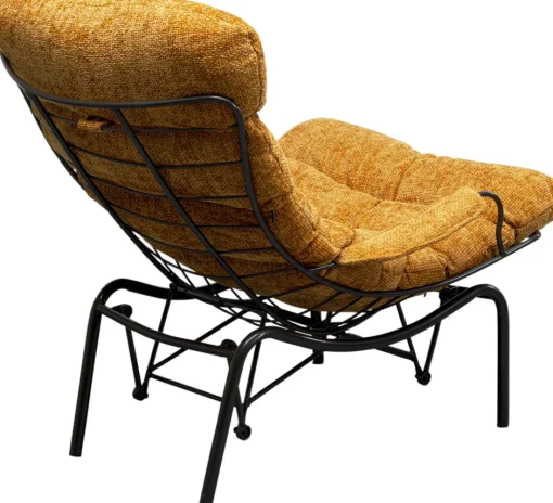 KARE Sessel + Hocker Vienna Swing Gelb