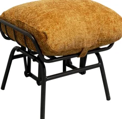 KARE Sessel + Hocker Vienna Swing Gelb