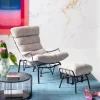 KARE Sessel + Hocker Vienna Swing Beige