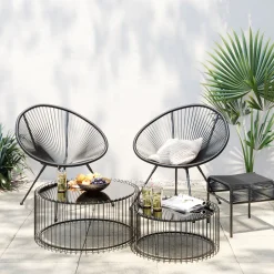 KARE Sessel Acapulco Mono Schwarz