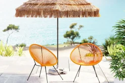 KARE Sessel Acapulco Orange 2/Set