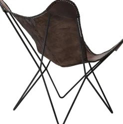 KARE Sessel Butterfly Brown Econo