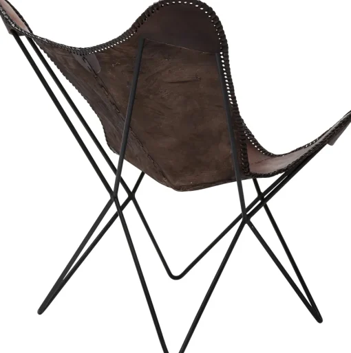 KARE Sessel Butterfly Brown Econo