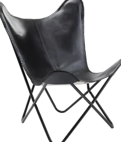 KARE Sessel California Leder Schwarz