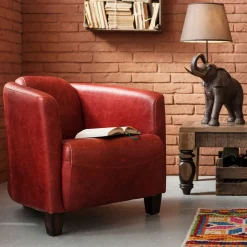 KARE Sessel Cigar Lounge Red