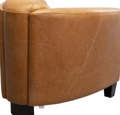 KARE Sessel Cigar Lounge Smart Leder Hellbraun