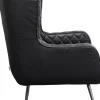KARE Sessel Nonna Smart Leder Schwarz