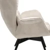 KARE Sessel Tudor Velvet Creme