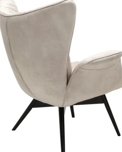 KARE Sessel Tudor Velvet Creme