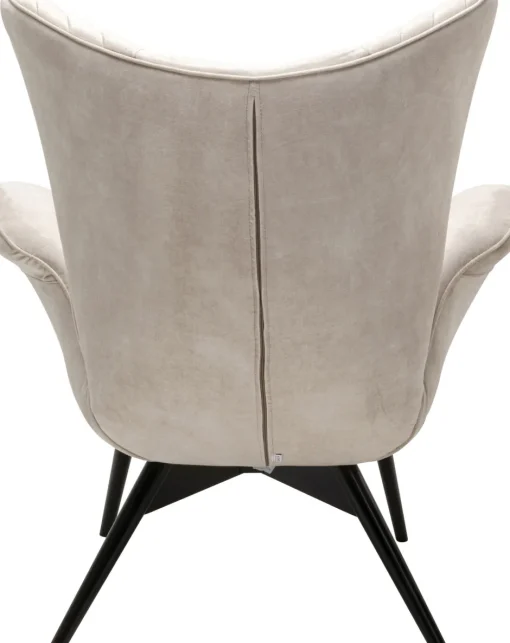 KARE Sessel Tudor Velvet Creme