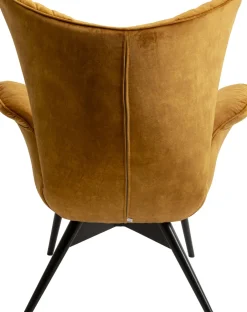 KARE Sessel Tudor Velvet Goldbraun