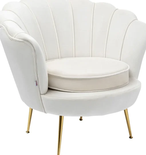 KARE Sessel Water Lily Gold Beige