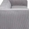 KARE Sofa Cubetto Cord 3-Sitzer Hellgrau 220cm