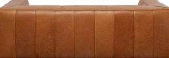 KARE Sofa Cubetto Smart Leder Hellbraun 220cm