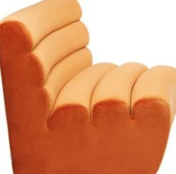 KARE Sofa Element Wave Orange