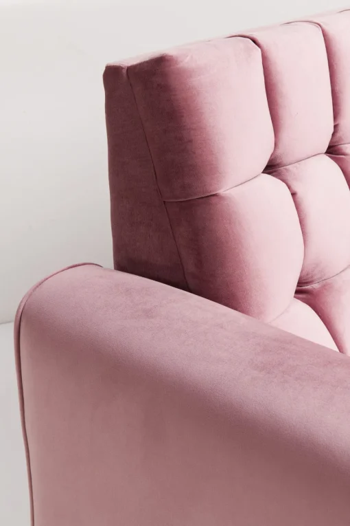 KARE Sofa Milchbar 3-Sitzer Velvet Rose