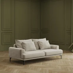 KARE Sofa Napoli 3-Sitzer Creme 227cm
