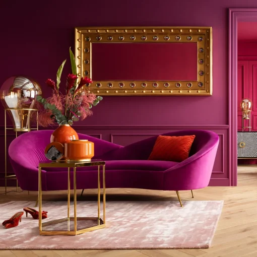 KARE Sofa Night Fever 3-Sitzer Lila